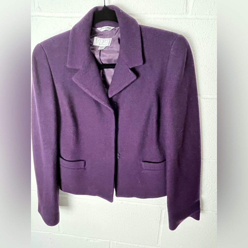 Talbots Rich Purple Women's Blazer 4P